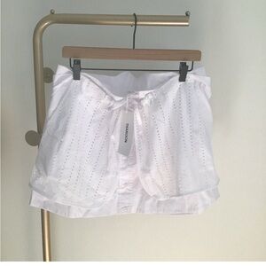 Thakoon  White Eyelet Skirt with Bow